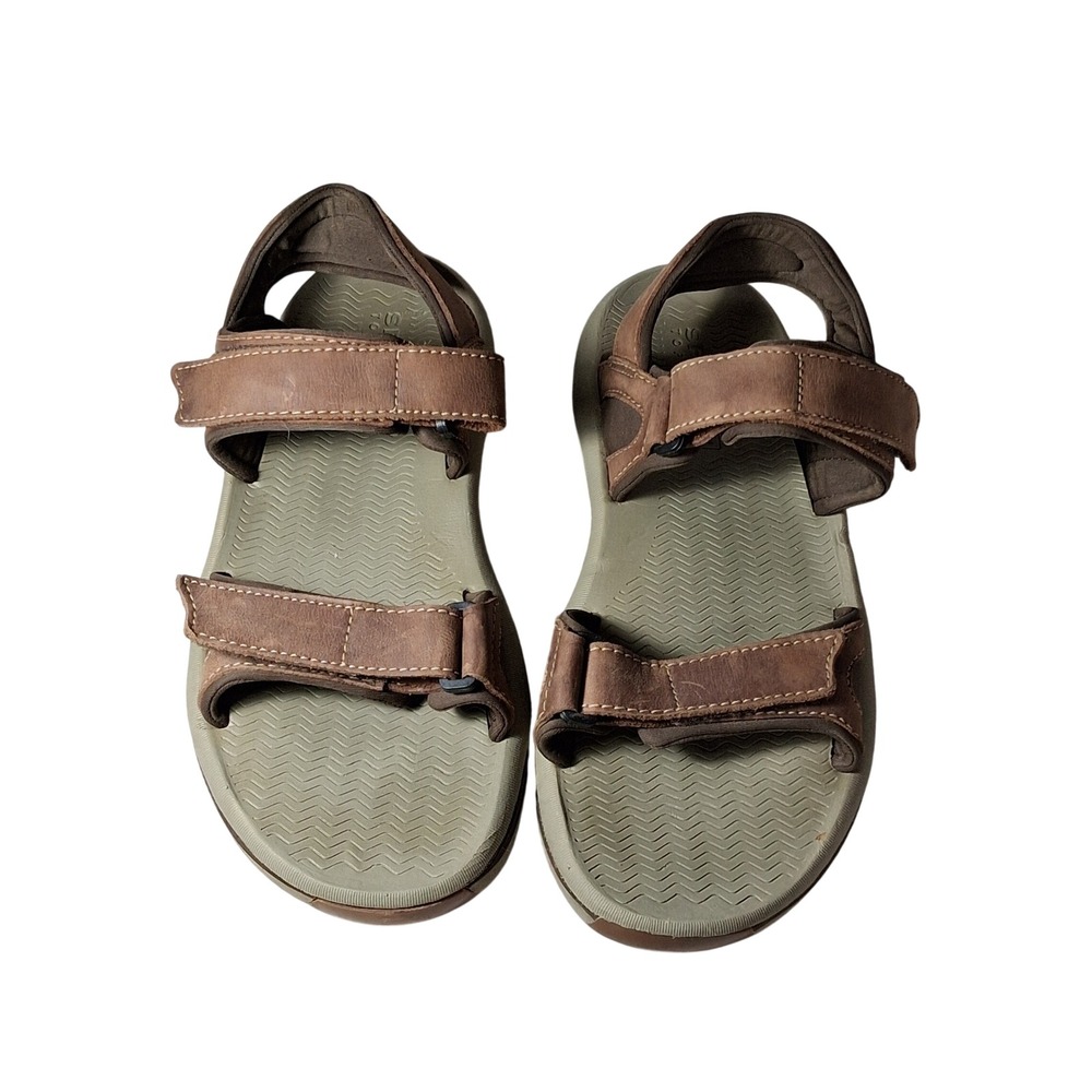 Sperry‎ Top-Sider Mens Brown Leather Strappy Adjustable Sandals Size 9M